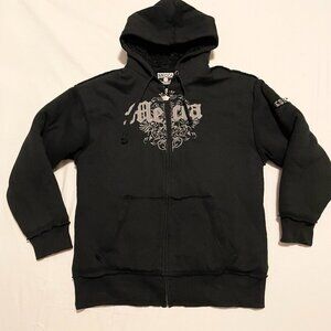 Mecca Mens Hoodie Zip Up Size Large Flaws